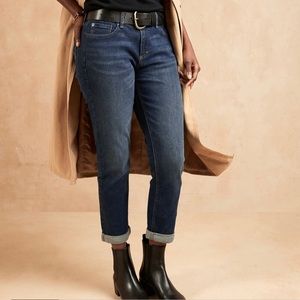 Banana Republic Dark Wash Girlfriend Jeans